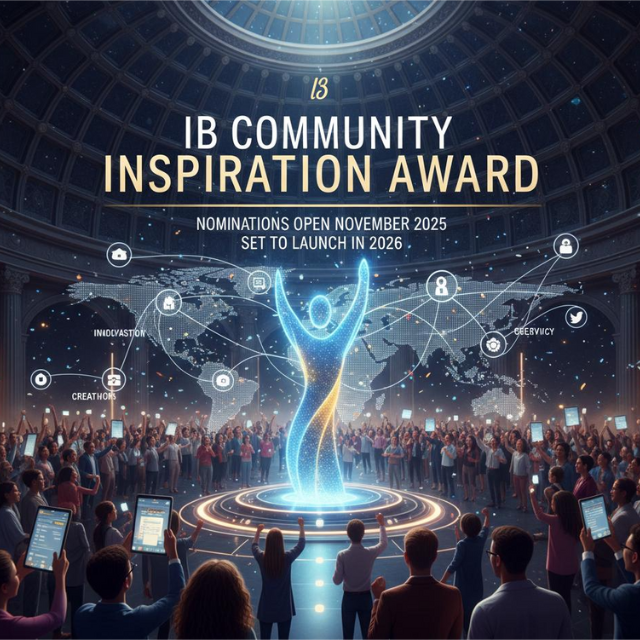 Students participating in IB community service project